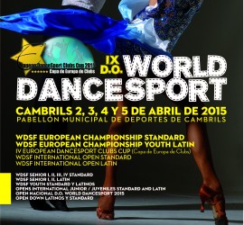 IX edición D.O. World Dance Sport 2015, organizado por la World Dance Sport Federation.
